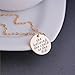 She Believed She Could So She Did Necklace with Round Pendant, Graduation Gift for Her, Motivational Jewelry, Available in Silver, Gold and Rose Gold (Gold)