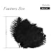 Shekyeon 8-10inch(20-25cm) Ostrich Feather Plumes Wedding Centerpiece Table Decoration Pack of 20(Black)