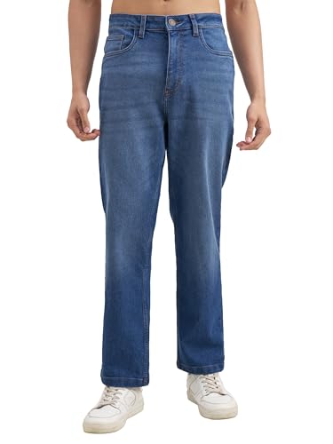 Image of Highlander Men's Straight Relaxed Fit Jeans | Stretchable | Everyday Comfort & Style| Jeans for Man|Premium Cotton Blend