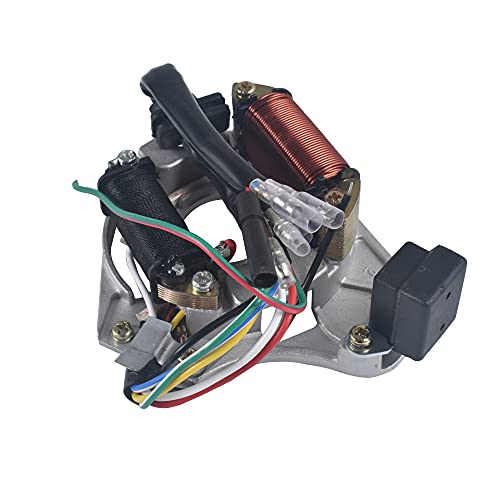 Complete Electrics Stator Coil CDI Wiring Harness Kits Aftermarket Replacement Parts Fit for 50cc 70cc 110cc 125cc ATV Quad 4 Wheeler Dirt Pit Bikes