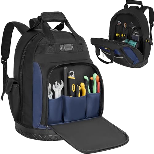 OUUTMEE Tool Backpack with Pockets and Padded Straps