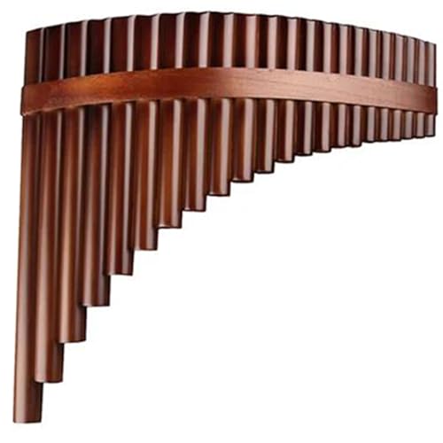 Pan Flute Instrument Chinese Traditional Musical Instrument 22 Pipes Pan Flute G Key Woodwind Instrument Bamboo Pan Flute(Right)