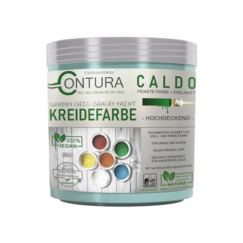Contura BeGreen 250ml. Kreidefarbe Shabby Chic Möbellack Lack Möbel Farbe Holzlack Natur (26 Pacific)