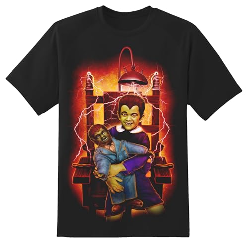 Rock Rebel The Munsters Eddie Munster Men's T-Shirt Official Universal Monster 2XL Tee Black