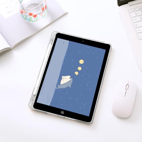 Étui pliable iPad 7e génération en cuir avec support stylet tortue - 6