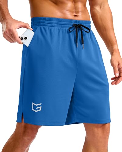 Image of G Gradual Men's Athletic Workout Shorts with Pockets 5 inch /7 inch /9 inch Lightweight Quick Dry Gym Basketball Running Shorts for Men
