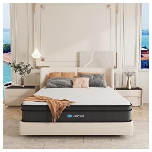 Crayan Queen Mattress, 12 Inch Memory Foam Mattress Queen Size, Hybrid Mattress in a Box with Individual Pocket Spring for Motion Isolation & Silent Sleep, Pressure Relief, CertiPUR-US