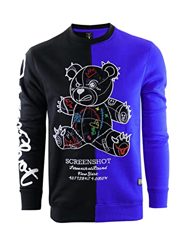 SCREENSHOT-F1113 Mens Urban Premium Fleece - Signature Sleeves Black Bear