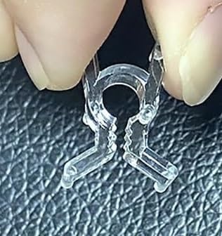 200er-Packung runde, transparente Probenklammern – langlebige Labor-Befestigungsklammern for genaue Positionierung und einfaches Polieren(Metal coil slicing clip)