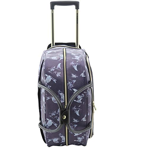 Travelers Club Women's Rolling Duffel, Blue Print, 19-Inch