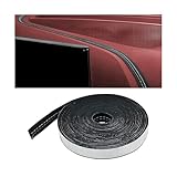 KHGUZ Car Interior Trim Strips, 19.68Ft Flexible Leather Vehicle Gap Fillers Decoration Molding Line, DIY Auto Central Control Door Garnish Accessories, Universal for SUV, Sedan, Truck (Black/White)
