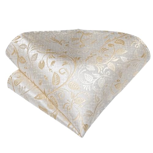 Set de corbata de moño floral de seda para hombre miniatura 5