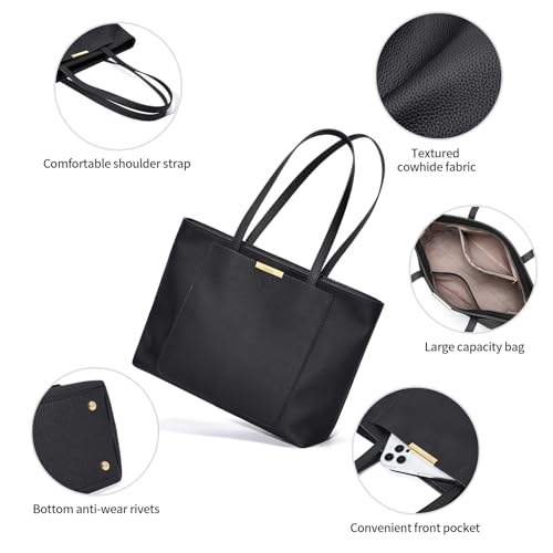 Bolso Tote de Cuero para Mujer con Asa Superior y Correa Suave miniatura 5