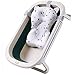 Primabobo® Große Baby Badewanne faltbare 80 cm, Babybadewanne mit Badekissen und unter Temperatureinfluss farbwechselndem Stöpsel, für Babys von 0-36 Monaten (Grün)