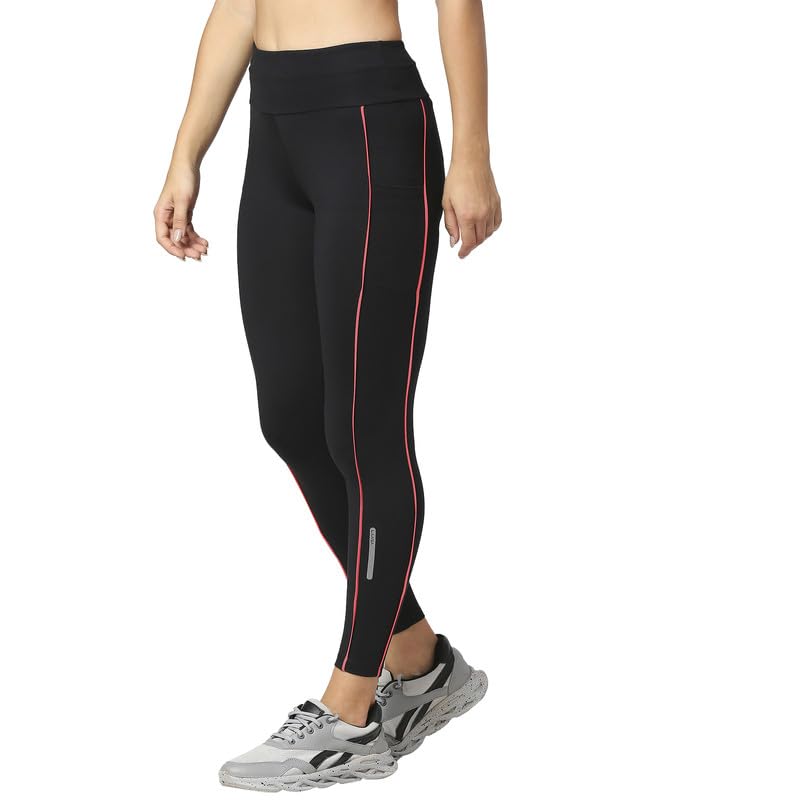 Image of Women Black MID-Rise Workout Leggings