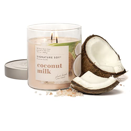 Signature Soy 18289041000 Lidded Coconut Milk Scented Candle, Large Jar thumb #4