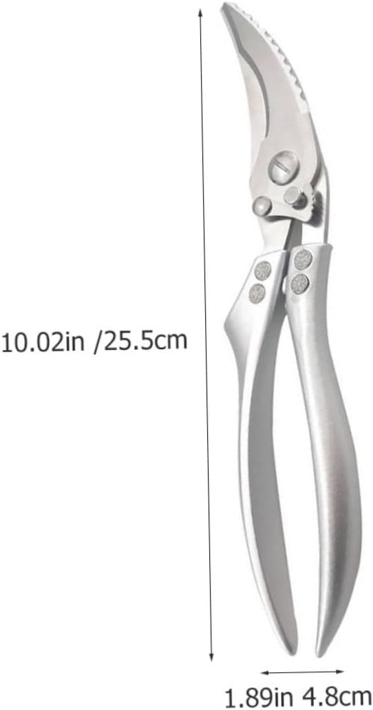 PRETYZOOM Multi-function Kitchen Scissors Stainless Steel Chicken Bone Meat Slicer for Gifting