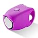 AmorModa Szsmart Sonnette électrique de vélo 90 dB en forme de klaxon imperméable pour guidon de VTT en silicone (Violet2)