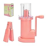 Fockety Máquina para Hacer Punto I Cord, Tejedora de Cuerda con Manivela para Pulsera, Collar, Accesorios de Hilo de Borla, con Diseño Resistente, Liviano y de Plástico de Primera (PINK)