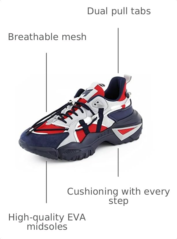 Image of Mazino Oasis Fashion Chunky Sneakers for Men -Men's Athleisure Casual Shoes