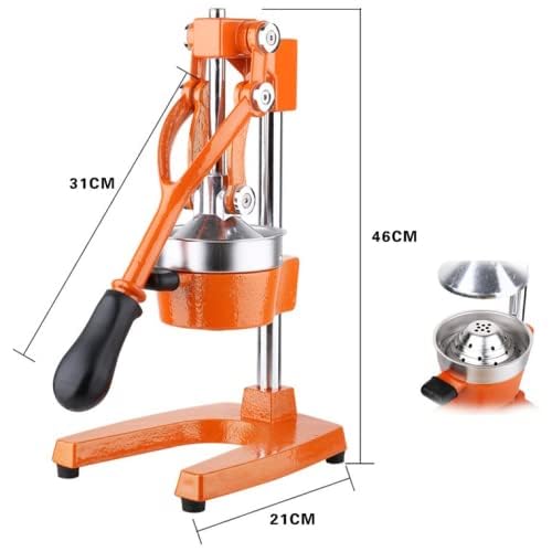 IMelo Manuelle Granatapfelpresse – Auch Für Orangen & Zitrusfrüchte, Edelstahl & Gusseisen