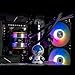 ALSEYE Infinity i240 Water Cooling System - 240mm Radiator, Dual LED Pumps, Temperature Display, 2x120mm ARGB & PWM Fans, Low Noise Operation - Compatible with Intel LGA 1700/1200 / AMD AM5/AM4-Black