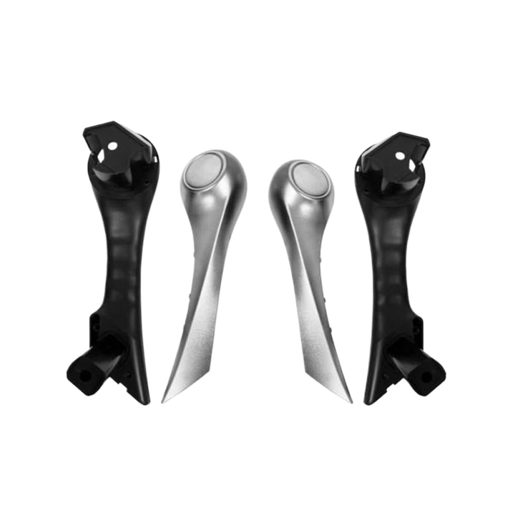 Pvydyyuqj Onecolor Interior Door Handle Pull For Mk2 2002-2009 Vehicles – 4-Piece Set Compatible With Part Numbers 7701477699 And 8200297165