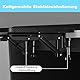 MYOYAY Computertisch Verlängerungsablage, Ergonomischer Faltbare Schreibtisch Verlängerung 90° klappbare Tastaturablage für Zuhause Büro 75 x 25cm Schwarz