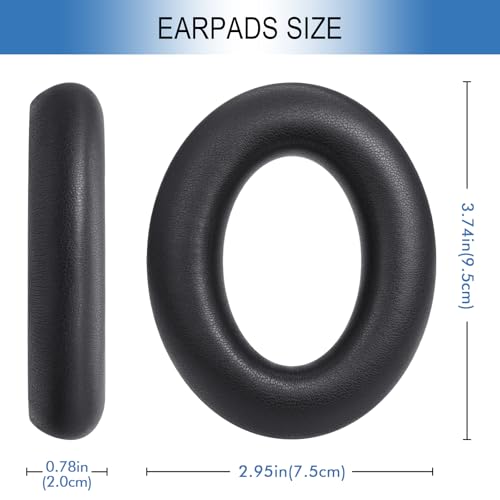 Image of GEVO Earpads for Sennheiser Accentum /Accentum Plus Headphones - Black