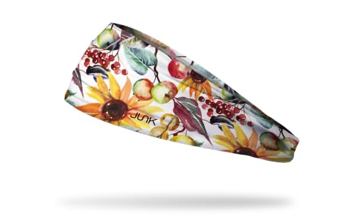 Image of JUNK Brands Big Bang Lite Floral Headband - Moisture-Wicking, Performance Fabric, Non-Slip, Sports Sweatband for Men & Women