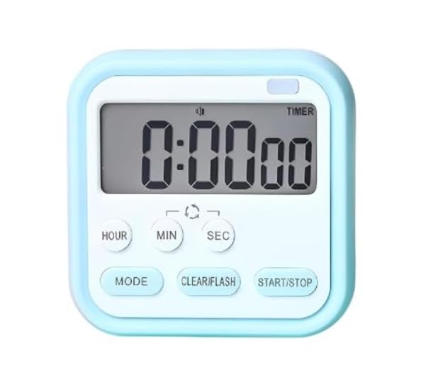 Image of Stopwatch Timer for Study Kitchen Timer Large LCD Screen 24hr Digital Display Magnetic Retractable Stand Loud Alarm Stop Watch Countdown Flashing Light Study Timer for Students Cooking