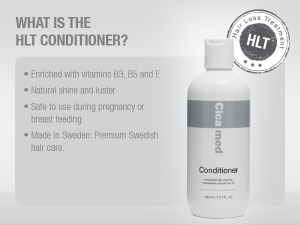 Cicamed Hair Loss Treatment Conditioner - Strengthening Conditioner with Panthenol, Vitamin B5 & Wheat Protein for Fuller, Healthier Hair - Silicone & Sulfate-Free - 10.1 fl oz (300ml) - Image 3