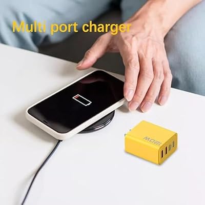 2PCS 120W Double PD Fast Charger with Type-C & QC3.0 Ports Support PD Charging Protocol 5V 2A Charging Adapter