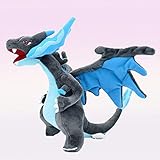 Nucifer Cute Blue Mega Charizard Stuffed Animal Toy Charizard X Plush Gifts for Christmas...