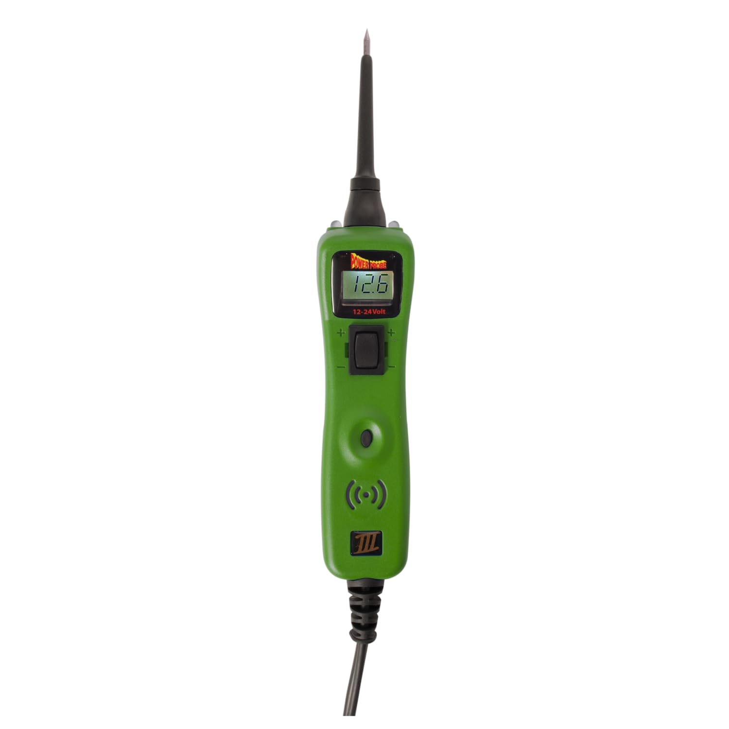 Powerprobe 3 Comprobador de Circuitos Eléctricos Automoción Coche Taller Mecanico 12-24V Multimetro Digital Activa Componentes suministrando Corriente y Tierra y verifique su Continuidad PP3CSGRN