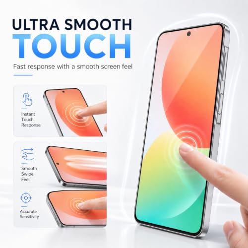 Image of FIRST MART Tempered Glass Screen Protector for Samsung Galaxy M47 5G - Full-Glue Screen Guard, 3D Edge to Edge, HD Clear, Bubble-Free, Case-Friendly, Black, Pack of 2
