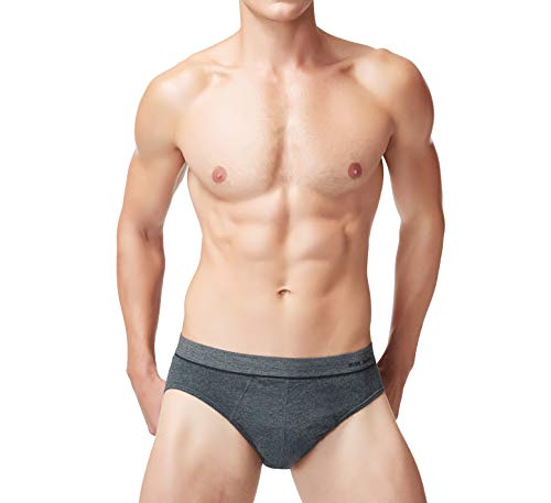 Mens Underwear Briefs Cotton Briefs for Men Basic Slip Underwear Without Fly Pack of 3