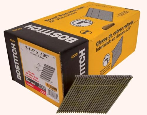 Round Head Framing Nails - nail stick 120 120 plain3-1/4 2000 per box