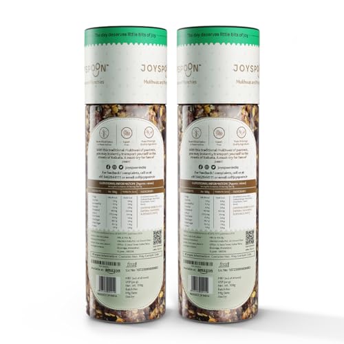 Image of JoySpoon Calcutta Paan Mukhwas 200g, Pack of 2 Traditional Meetha Paan Mix Supari-Free Sweet Pan After Meal Snacks