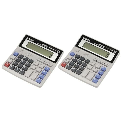Calculadoras de oficina PATIKIL con pantalla LED de 12 dígitos y botones táctiles de ordenador