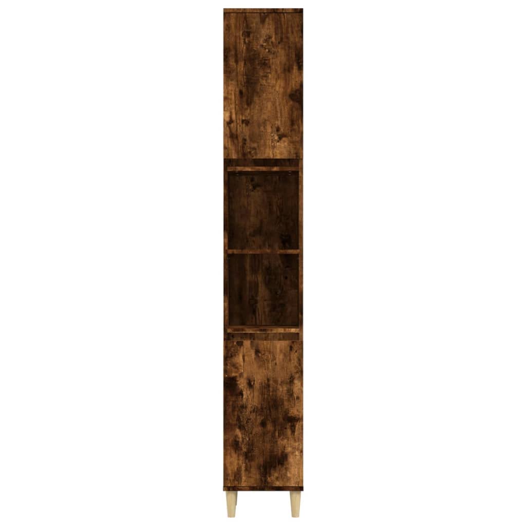 Mobile Colonna Bagno Rovere Fumo 30x30x190 cm