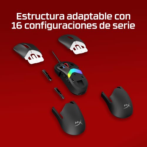 ¿Fatiga al jugar? El ratón con cable gaming modular Hyperx Pulsefire Saga ligero es tu solución 3