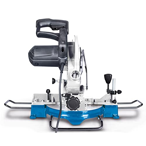 Scheppach Kappsäge HM80L mit Laser | Schnitthöhe 60mm | Schnittbreite 120mm | 1500W | Sägeblatt-Ø 210mm / 24 Z | beidseitig schwenkbarer Sägekopf | Gehrungssäge | mit Werkstückauflage & Spanner – Bild 7