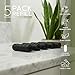 Natural Bamboo Charcoal Dental Floss Refills | Vegan, Eco-Friendly, Biodegradable, Candelilla Wax, PFAS & Plastic Free, Non-Toxic, Peppermint Essential Oil | Zero-Waste | Oral Care Set – 5x30M Spools