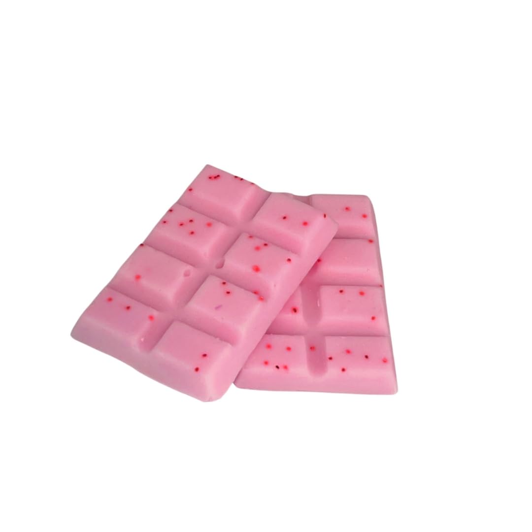 Wax Melts, Wax Snap Bars, Wax Tarts - Natural Soy - Highly Scented & Long Lasting (Cherry Bakewell)