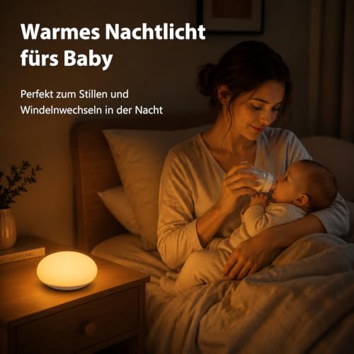 Nachtlicht Kinder Dimmbar mit Hängering für Kinderzimmer, Stilllicht Baby – Bild 3