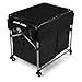 Rubbermaid Commercial Products Collapsible X Cart, Black Multistream, Steel Industrial Laundry/Trash Cart with Wheels for Hotels/Hospitals/Nursing Homes/Offices