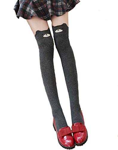 Image of Women Cute 3d Cartoon Animal Pattern Thigh Stockings Over Knee High Socks