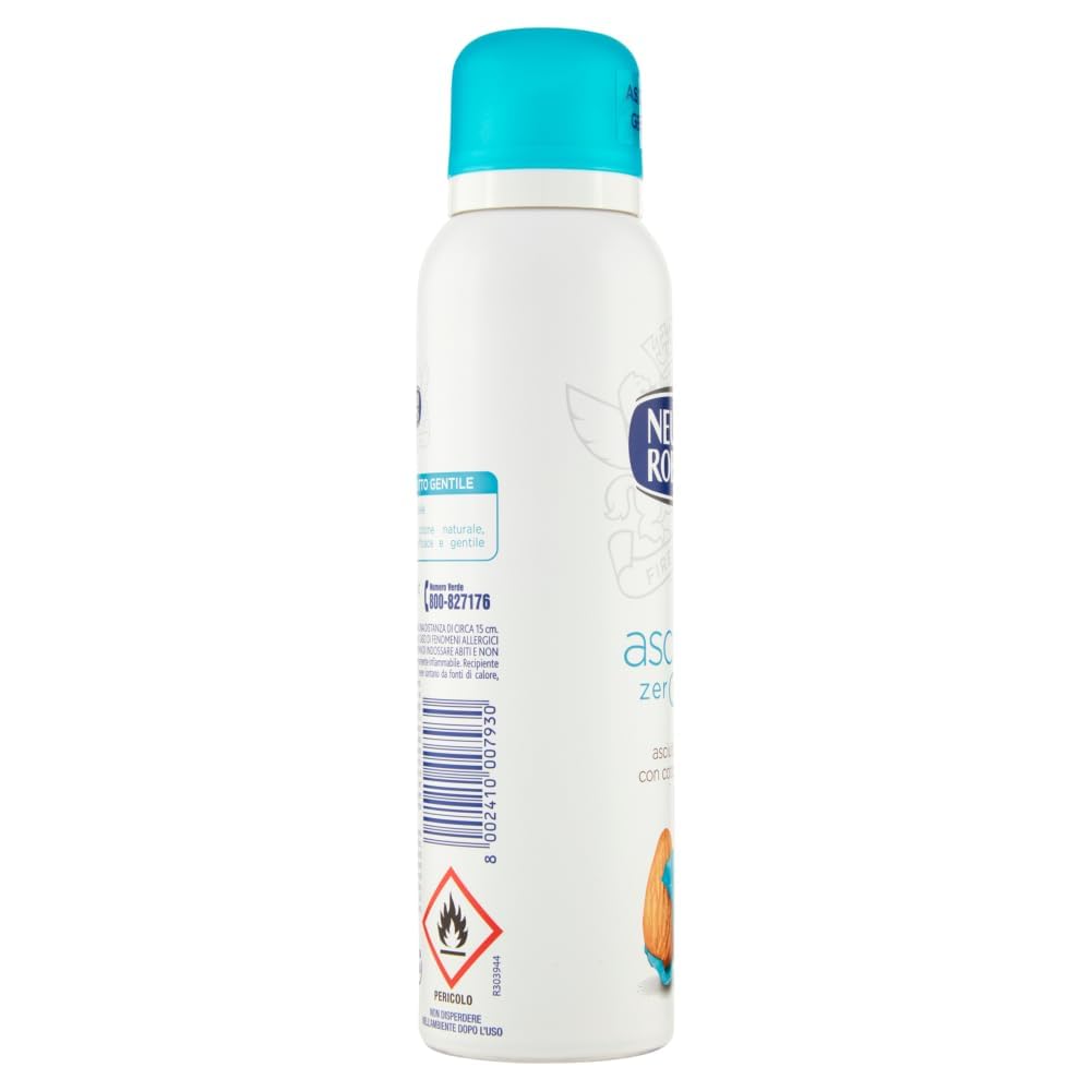 12 x Neutro Roberts, Deodorant Asciutto Spray Iris and Almond, Alcohol Free and with Rockalaun, Anti-Sweat Odour, Deodorant Unisex 150 ml,+ Italy Shop Service Kostenloser Schlüsselanhänger