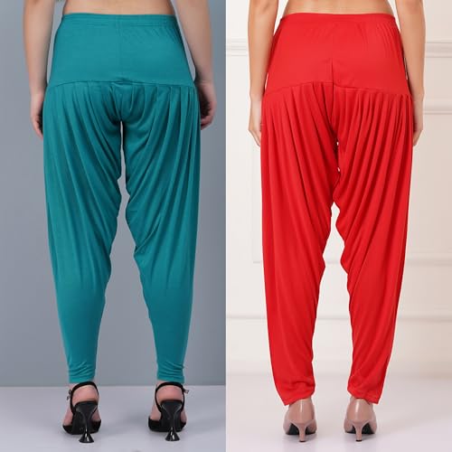 Image of Buy That Trendz Patiala Salwar for Women Relaxed Fit Viscose Patiyala Salwar Harem Bottom Pants